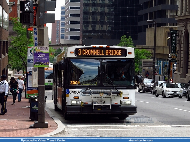 MTA MD 04007 on route 3
Keywords: MTAMDBus;New Flyer D40LF