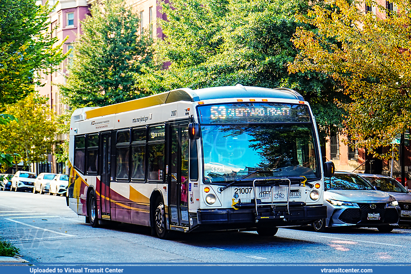 MTA Maryland BaltimoreLink 21007 on Route 53
Route 53 to Sheppard Pratt
NovaBus LFS
