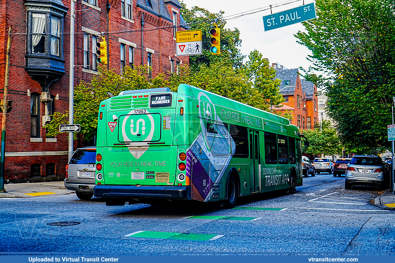 MTA Maryland BaltimoreLink 17063 on LocalLink 91
LocalLink 91 to Downtown Baltimore
"Transit App" Wrap
New Flyer XD40
