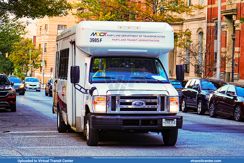 MTA Maryland MobilityLink 3985
Operated by First Transit
Ford E450 Cutaway
