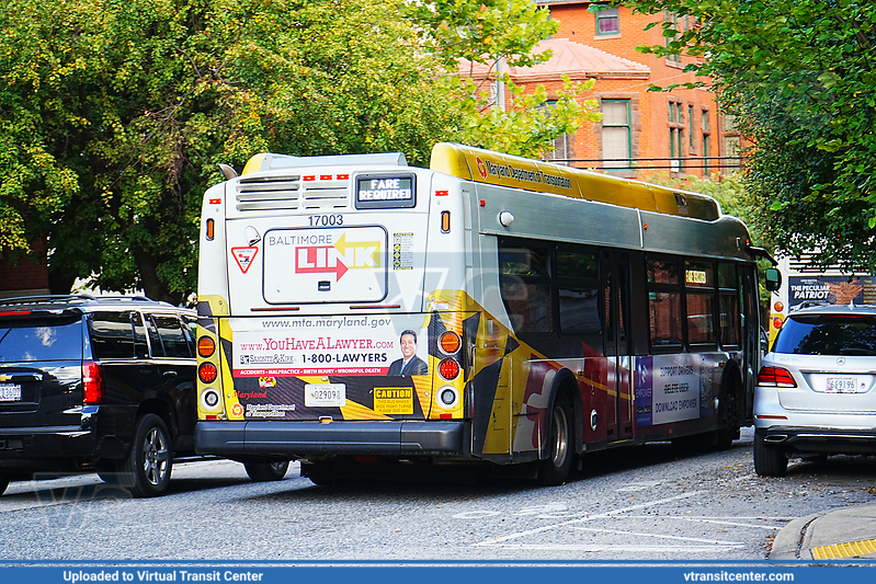 MTA Maryland BaltimoreLink 17003
"Fare Required"
New Flyer XD40
