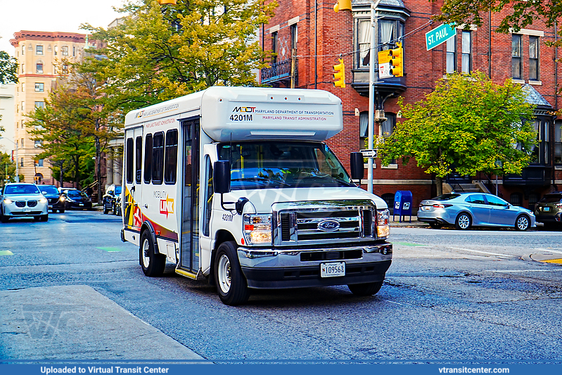 MTA Maryland MobilityLink 4201
Operated by MV Transportation
Ford E350 Cutaway
