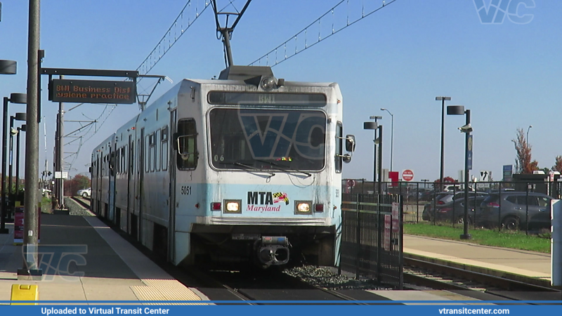 MTA Maryland Light Rail 5051 on Light RailLink
Light RailLink to BWI Airport
ABB LRV
BWI Business Center, Lithicum Heights, MD
