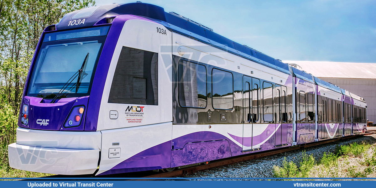 MTA Maryland Light Rail - MTA Maryland Light Rail 103 for Purple Line ...
