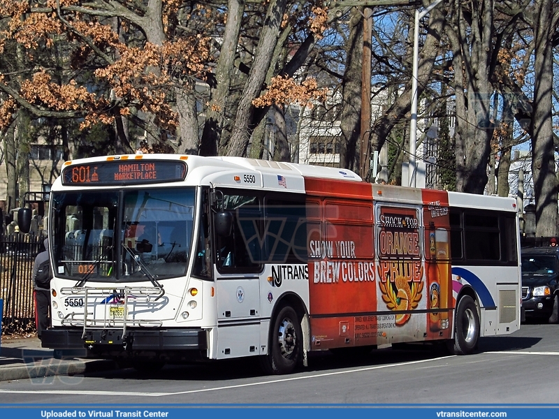 NJ Transit 5550 on route 601
601 to Hamilton Marketplace
North American Bus Industries 416.15
Trenton Transit Center, Trenton, NJ
February 9th 2012
Keywords: NJT;NABI;416