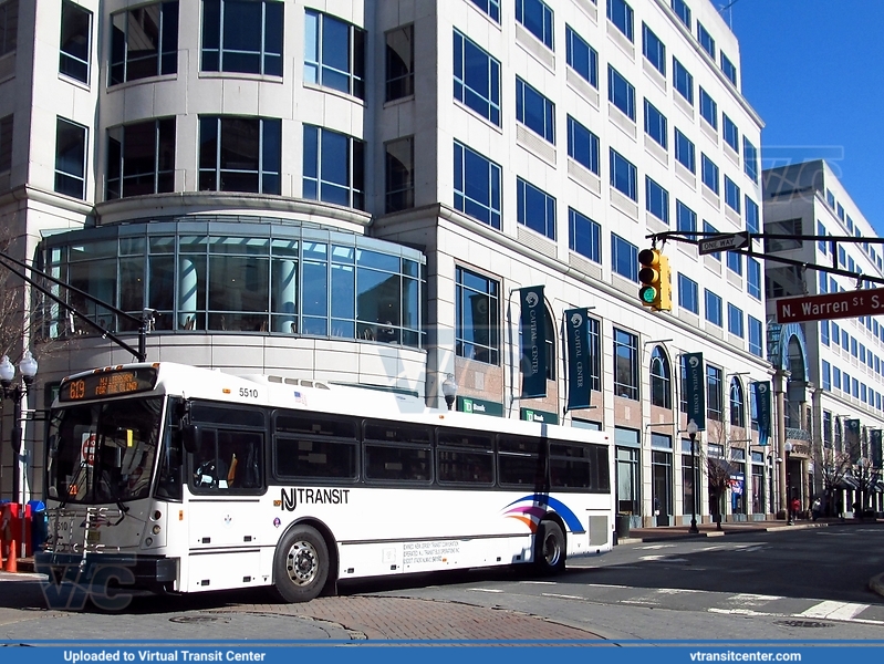 NJ Transit 5510 on route 619
619 to NJ Library of the Blind
Photo taken in Trenton, NJ
February 9th 2012
Keywords: NJT;NABI;416