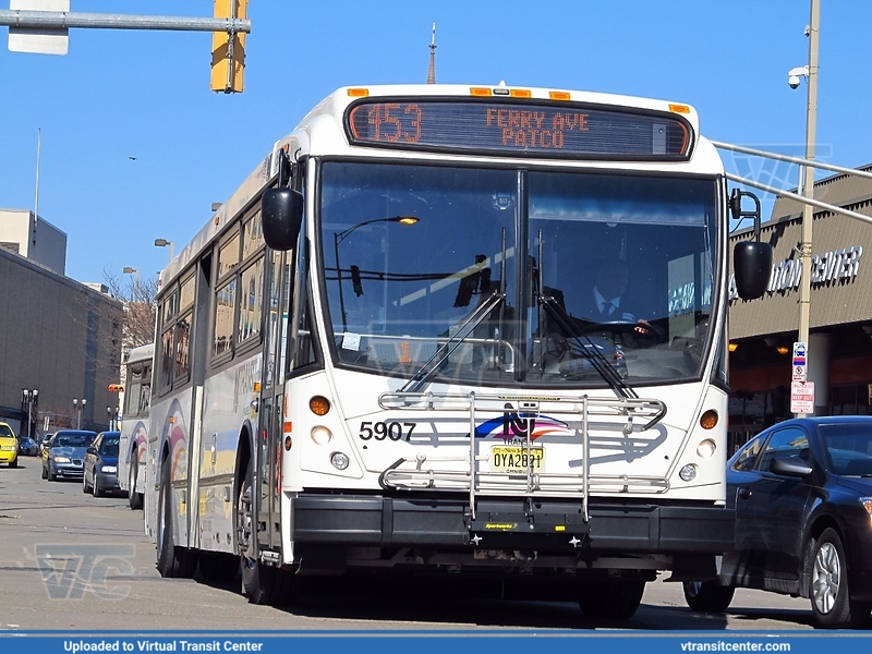 NJ Transit 5907 on route 453
453 to Ferry Avenue PATCO Station
NABI 416.15
Photo taken in Camden, NJ
February 9th, 2012
Keywords: NJT;NABI;416
