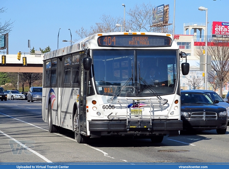 NJ Transit 6008 on route 404
404 to Cherry Hill Mall
NABI 416.15
6th Street at Arch Street, Philadelphia, PA
February 9th 2012
Keywords: NJT;NABI;416