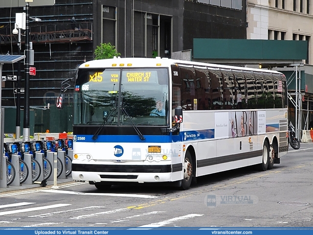 MTA New York City 2580 on route X15
Prevost X3-45
South Ferry Terminal, Manhattan, New York City, NY
May 24th, 2017
Keywords: Prevost;X345;Express Bus