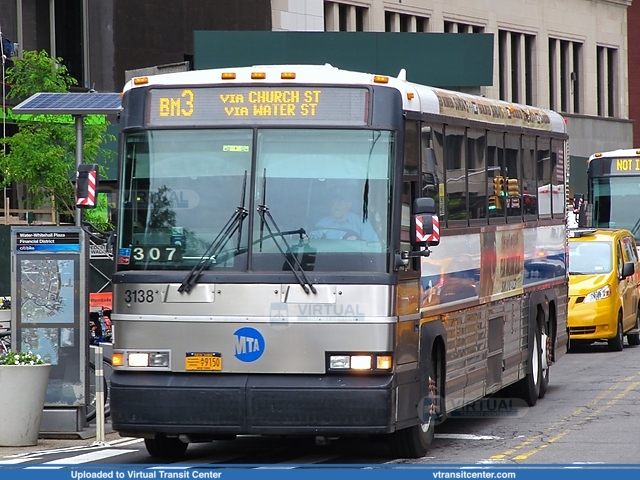 MTA Bus 3138 on route BM3
Outside of South Ferry Terminal
5/24/17
Keywords: MTA Bus;MCI D4500