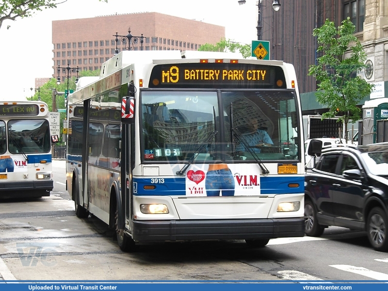 MTA New York City 3913 On route M9
5/24/17
Keywords: Orion;VII;NG;HEV