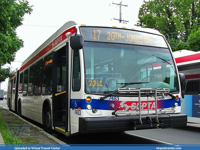 SEPTA 7463 on Route 17
Photo taken at 20th-Johnston
5/24/17
Keywords: NovaBus;LFSA;LF62012;HEV