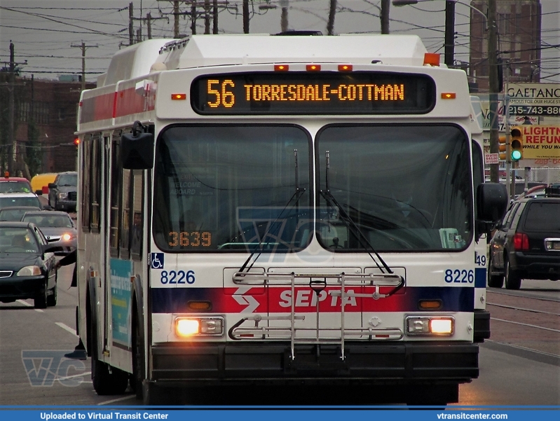 SEPTA 8226 on route 56
Photo taken at L St Erie Avenue
Keywords: New;Flyer;DE40LF