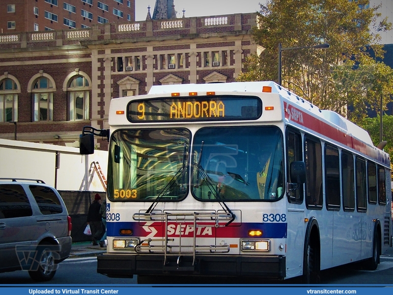 SEPTA 8308 on route 9
9 to Andorra
New Flyer DE40LF
Keywords: SEPTA;New Flyer DE40LF