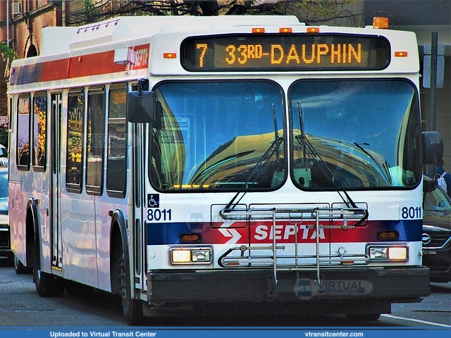 SEPTA 8011 on route 7
Photo taken at 22nd and Market Streets
