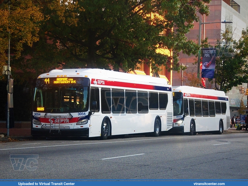 SEPTA 3054 on route 44
Route 44 to Ardmore via Montgomery Avenue
New Flyer Xcelsior "XDE40"
