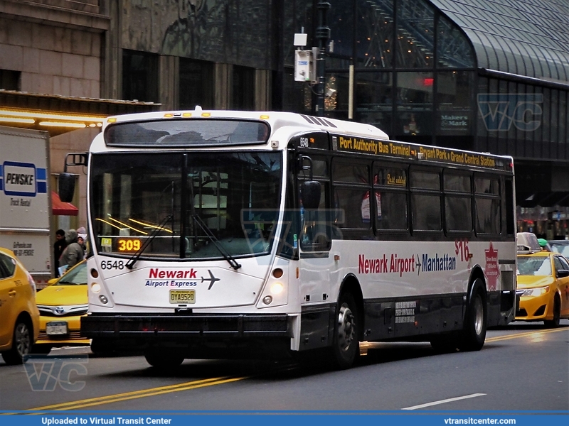 NJ Transit 6548 on the Newark Airport Link
Outside of Grand Central Station
42nd Street, Manhattan, New York City, NY
Keywords: NJT;NABI;416