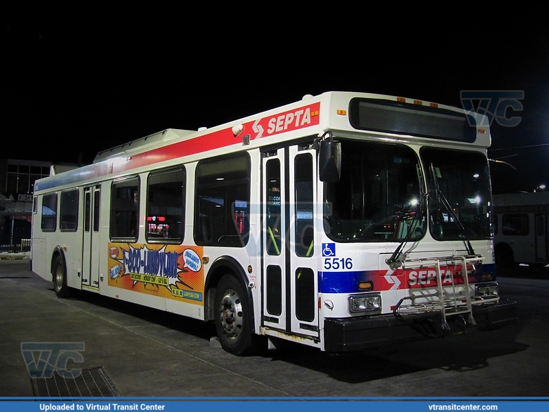 SEPTA 5516
Not In Service
New Flyer D40LF
Frankford Transportation Center, Philadelphia, PA
Keywords: SEPTA;D40LF