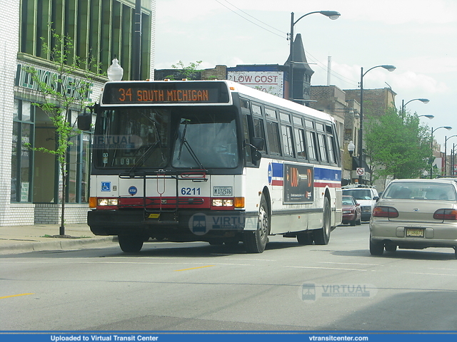 Chicago Transit Authority 6211 on route 34
Keywords: CTA;Flxible Metro-E