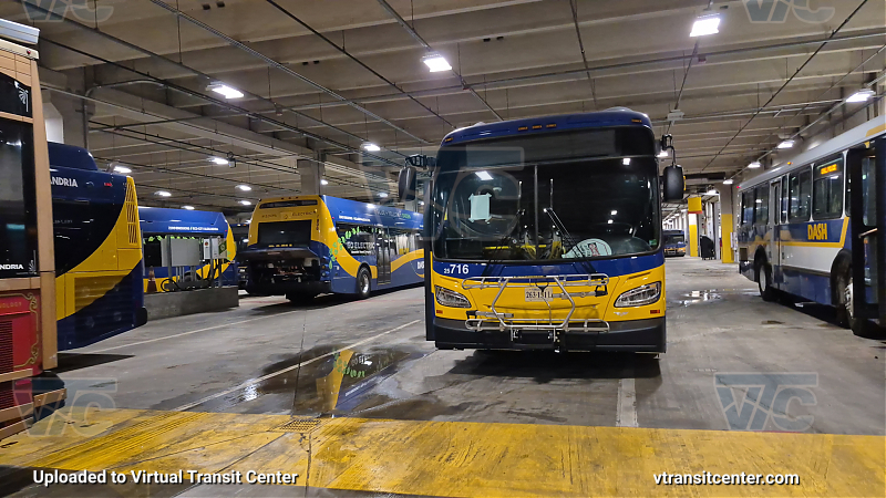 2025 NFI XD40 #716 in DASH's facility 
At the time this was taken, these buses have not entered service yet.
