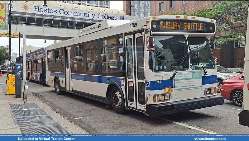 MTA New York City 3759 on a 2 shuttle
2 shuttle
Orion VII HEV
