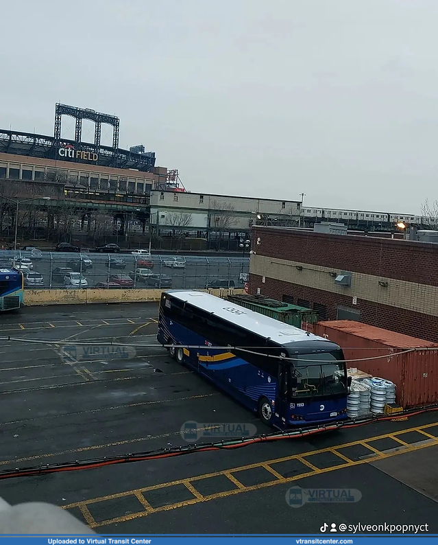MTA 2021 Prevost X3-45 
an X3-45 being delivered to LGA depot, found it's way to the Casey Stengel depot instead 
