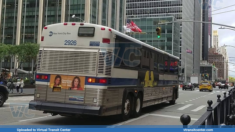 MTA New York City 2926 on Route QM2
QM2
MCI D4500
W 35 St and 6 Av, Manhattan, New York City, NY

