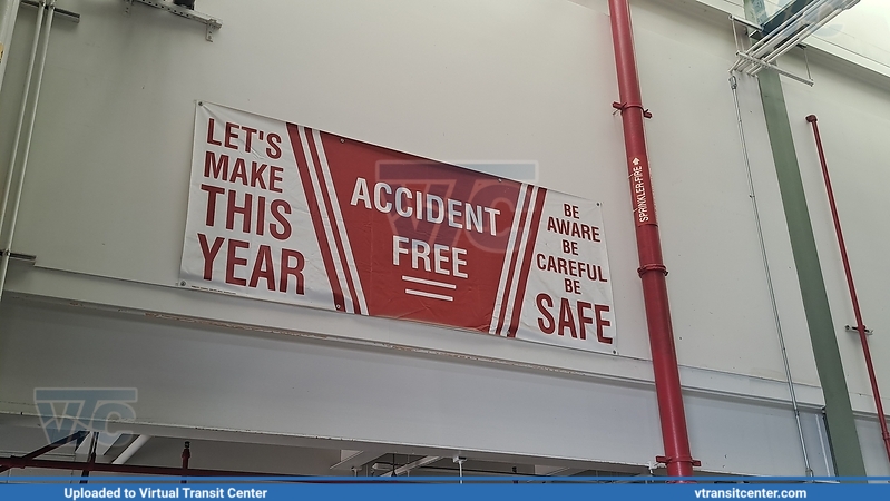 Accident free banner in Yard
