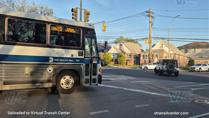 MTA Bus Company #2267 on the QM20 Super Express 
MTA Bus Company #2267 on the QM20 Super Express 
