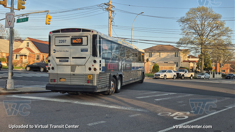 MTA Bus Company #2267 on the QM20 Super Express 
MTA Bus Company #2267 on the QM20 Super Express 
