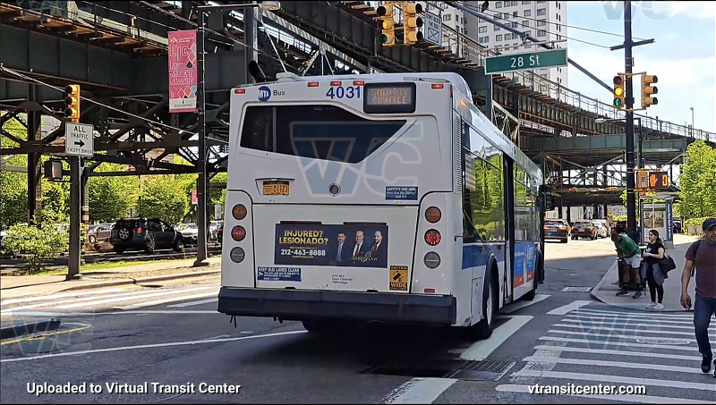 MTA New York City 4031 on the N shuttle 
2009 Orion 7 NG #4031 on the N shuttle 
