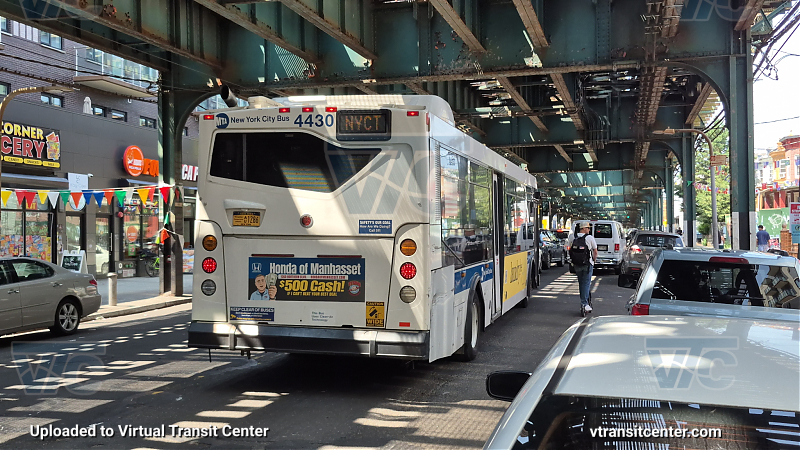 New York City Transit Bus #4430 on the T324 7 shuttle
New York City Transit Bus #4430 on the T324 7 shuttle
