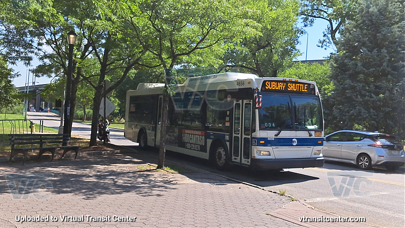 MTA New York City 4656 on the Q00 Dragon Boat Shuttle 
2010 Orion 7 NG #4656 on the Q00 Dragon Boat Shuttle 
