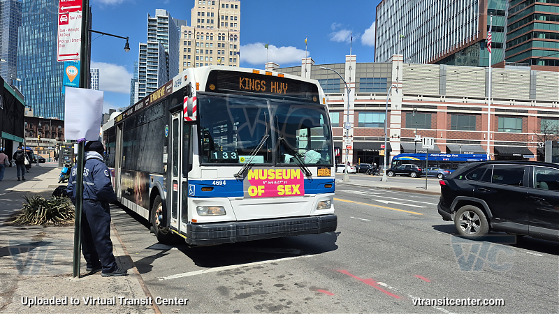 MTA New York City 4694 on the Q91 Q shuttle
2010 Orion 7 NG #4694 on the Q91 Q shuttle
