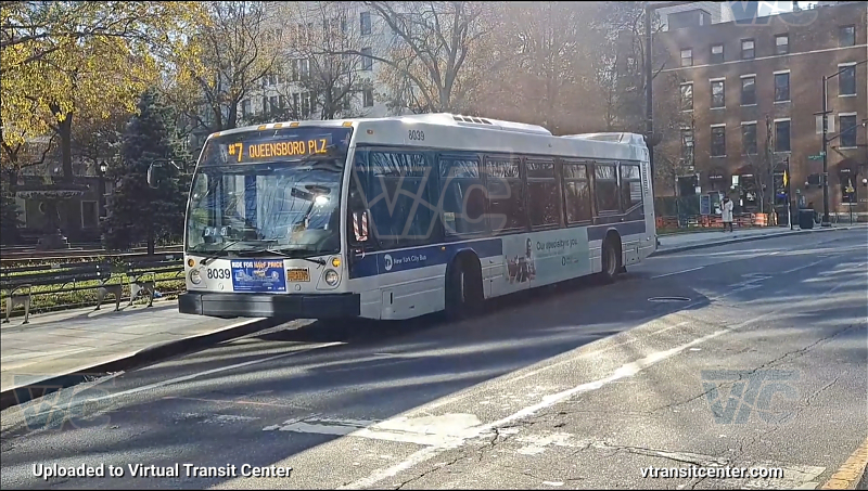 MTA New York City 8039 on the 7 shuttle 
2011 Nova LFS #8039 on the 7 shuttle 
