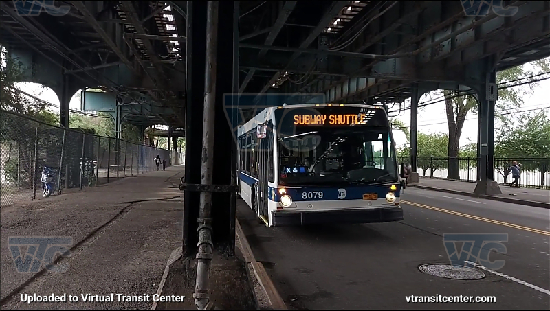 MTA New York City 8079 on the Dragon Boat Shuttle 
Route Q127 Dragon Boat Shuttle
