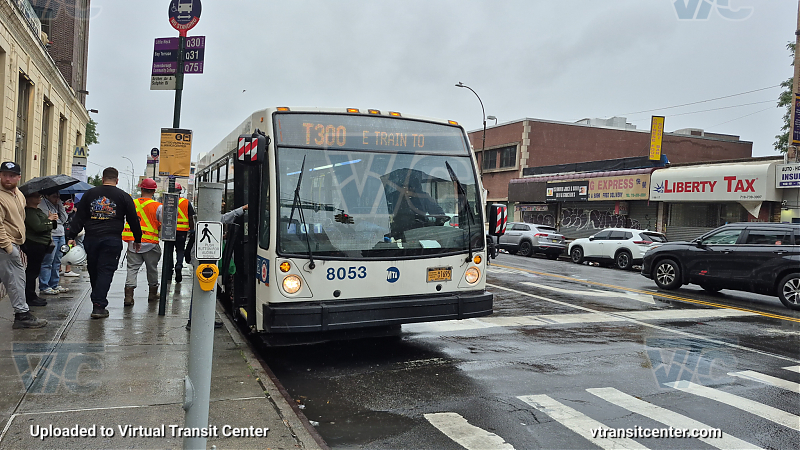 New York City Transit #8053 on the T300 E shuttle 
New York City Transit #8053 on the T300 E shuttle 
