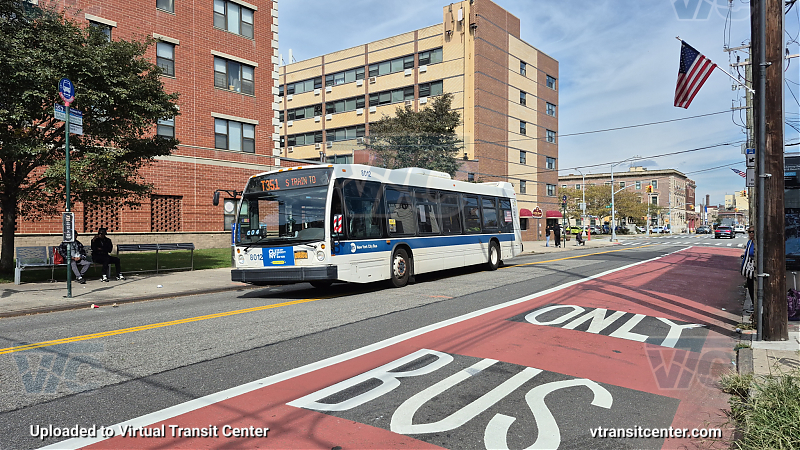 New York City Transit #8012 on the T351 Rockaway Park Shuttle 
New York City Transit #8012 on the T351 Rockaway Park Shuttle 
