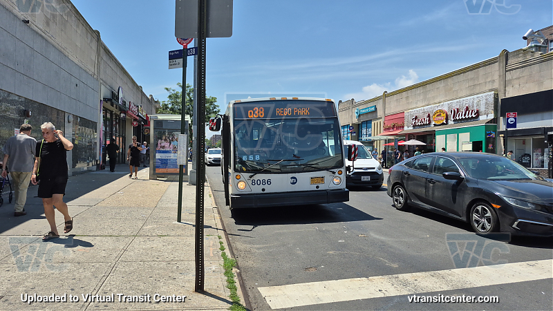 MTA New York City 8086 on the Q38
Route Q38 to Rego Park
