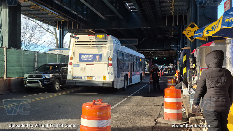 2015 Nova LFS #8443 on the T324 7 train shuttle
2015 Nova LFS #8443 on the T324 7 train shuttle
