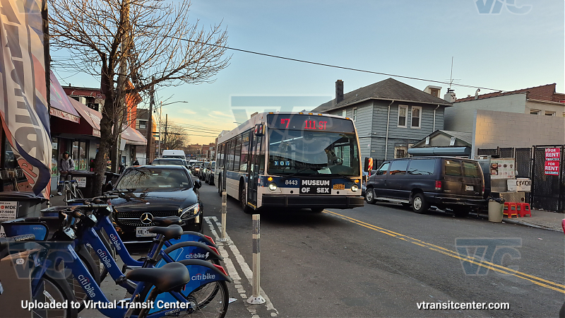 2015 Nova LFS #8443 on the T324 7 train shuttle
2015 Nova LFS #8443 on the T324 7 train shuttle
