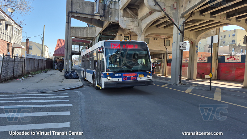 New York City Transit #8470 on the T354 A shuttle 
New York City Transit #8470 on the T354 A shuttle 
