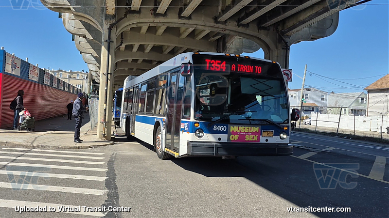 New York City Transit #8460 on the T354 A shuttle 
New York City Transit #8460 on the T354 A shuttle 
