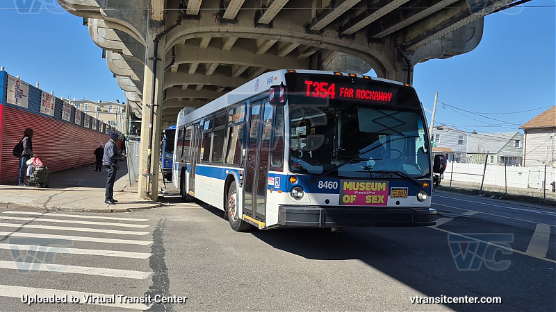 New York City Transit #8460 on the T354 A shuttle 
New York City Transit #8460 on the T354 A shuttle 
