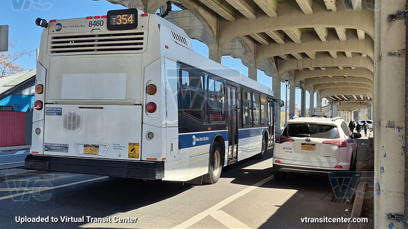 New York City Transit #8460 on the T354 A shuttle 
New York City Transit #8460 on the T354 A shuttle 
