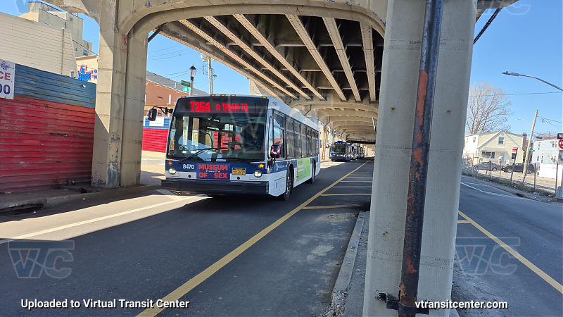 New York City Transit #8470 on the T354 A shuttle 
New York City Transit #8470 on the T354 A shuttle 
