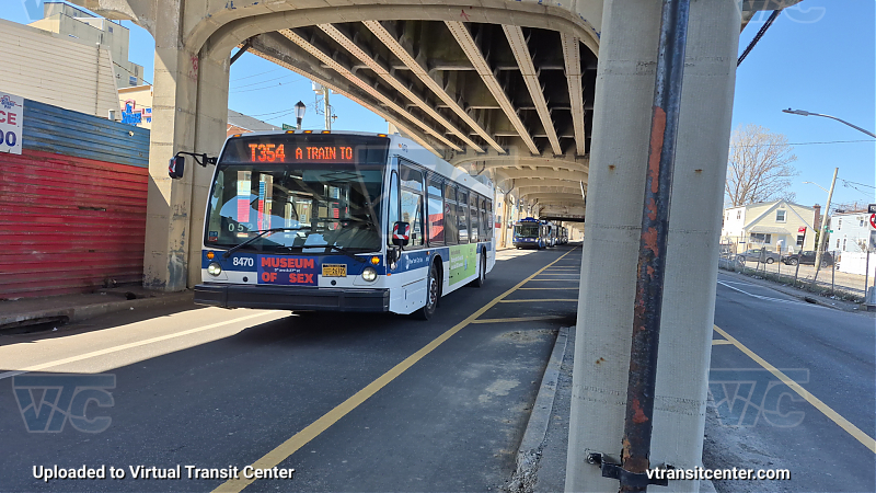 New York City Transit #8470 on the T354 A shuttle 
New York City Transit #8470 on the T354 A shuttle 
