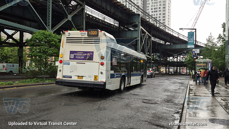 New York City Transit #8346 on the T320 7 shuttle 
New York City Transit #8346 on the T320 7 shuttle 
