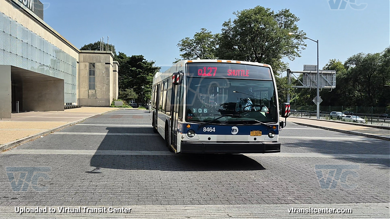 MTA New York City 8464 on the Q127 Dragon Boat Shuttle 
2015 Nova LFS #8464 on the Q127 Dragon Boat Shuttle 
