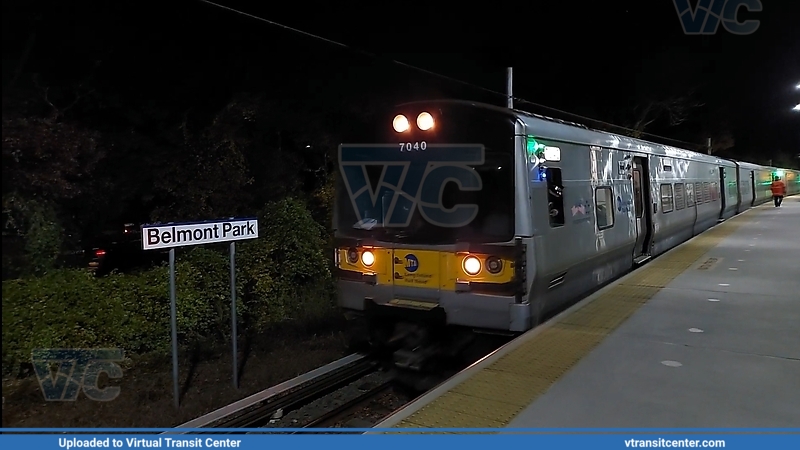 MTA LIRR M7 enters Belmont Park 
Belmont Park 
